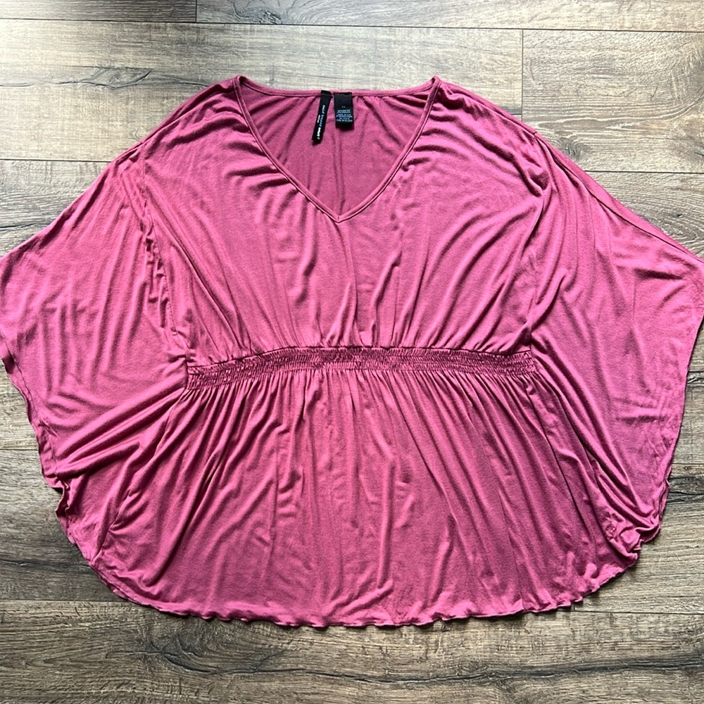 Saint Tropez West Woman maroon Butterfly shaped blouse